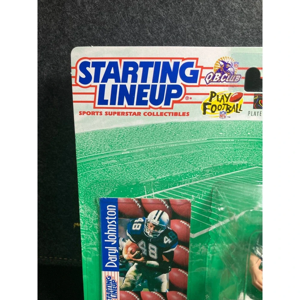 1997 Starting Lineup Daryl Johnston Dallas Cowboys NFL Figure with Card Kenner